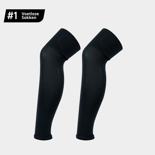 GT Pro Sleeve socks Zwart voetloze voetbalkousen Zwart