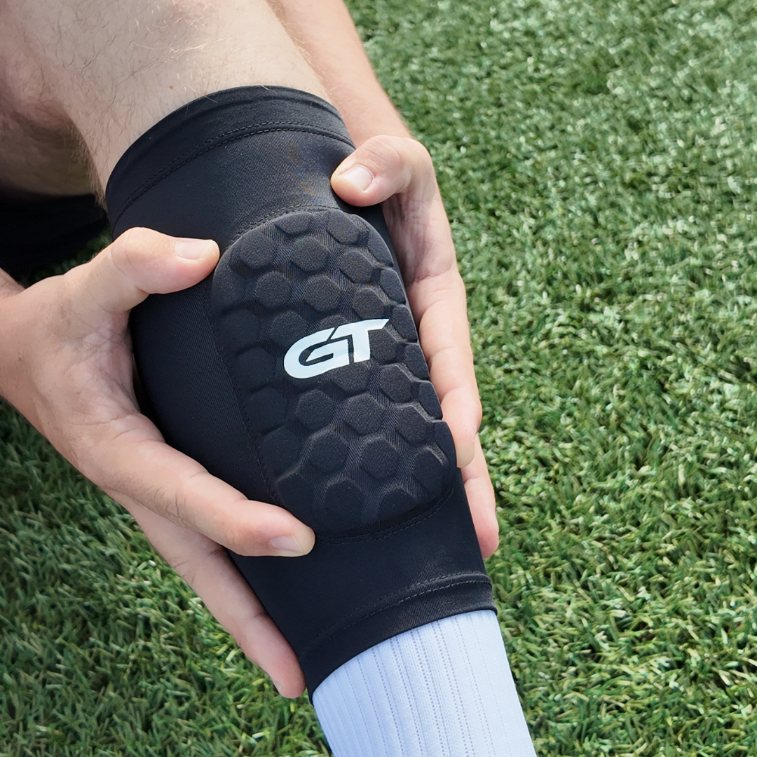 GT Sleeve Shin Pads 12x7 - ingebouwde scheenbeschermers zwart