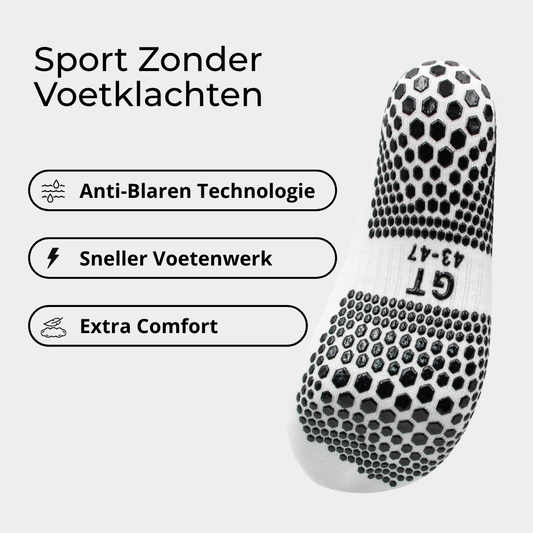 USP Classic GT GRIP Socks, prestatie voetbalsokken wit