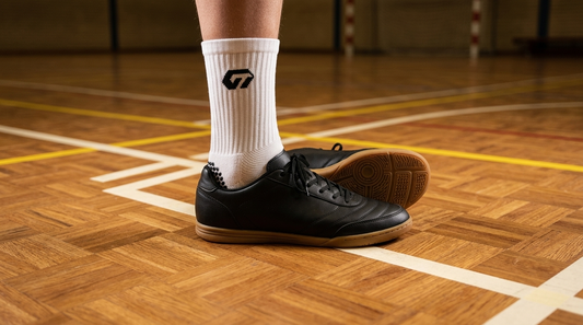 GT GRIP Socks - gripsokken zaalvoetbal op parketvloer