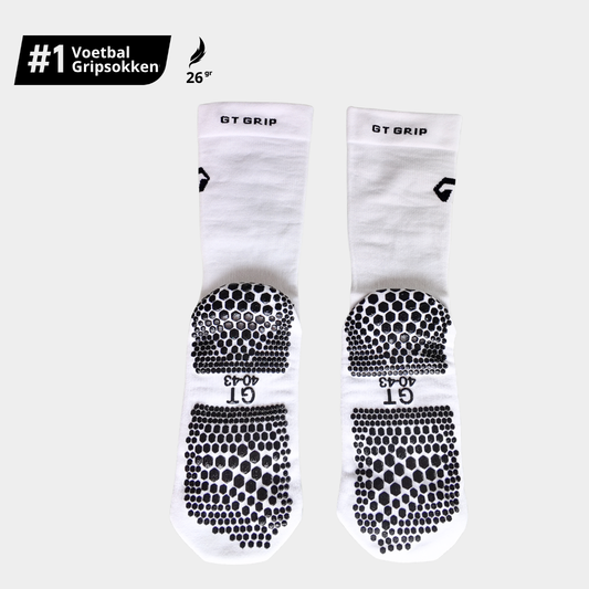 GT Ultra Light Grip Socks - voetbal gripsokken wit