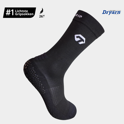 GT Ultra Light Grip Socks - voetbal gripsokken zwart