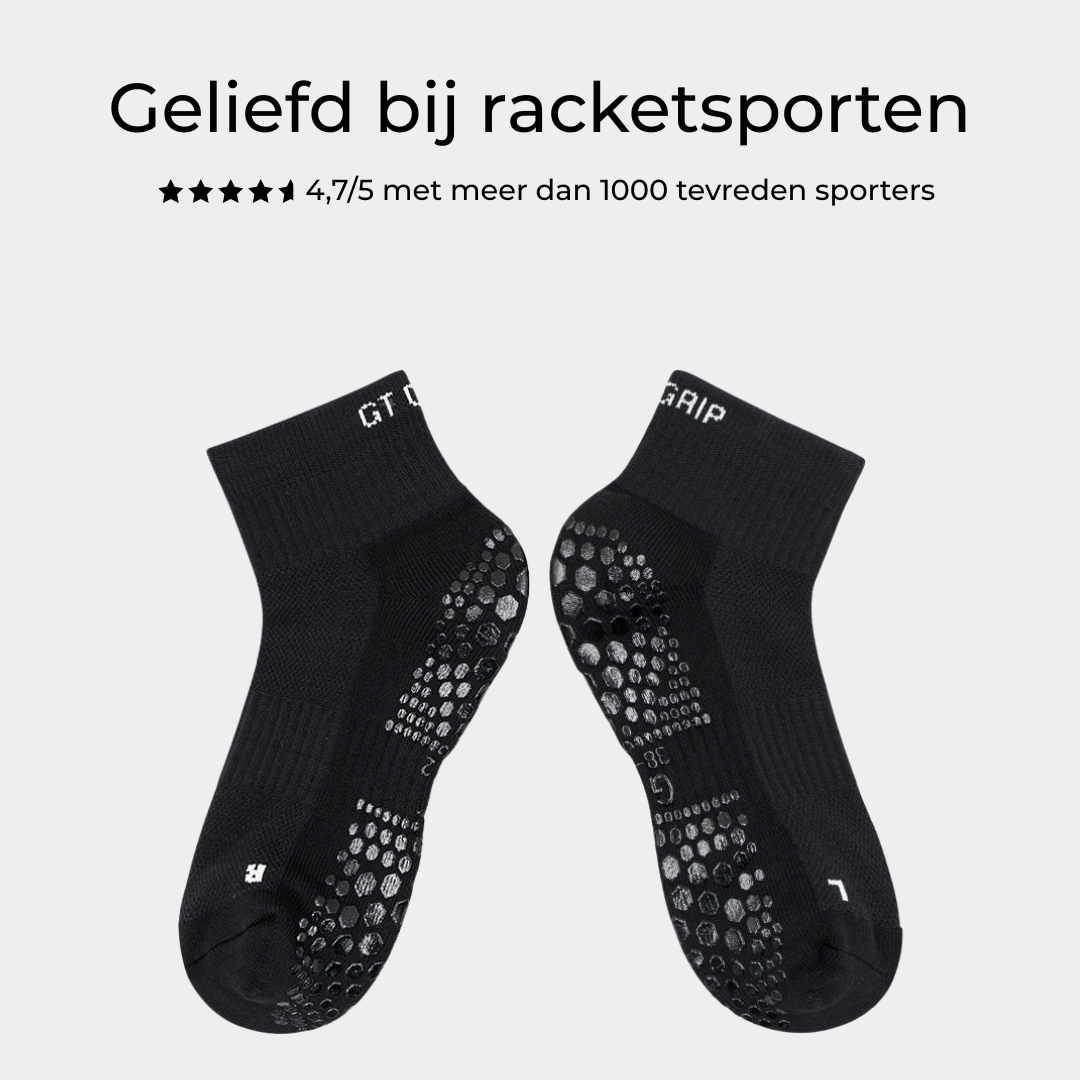GT Ankle Grip Socks Zwart, enkel gripsokken zwart