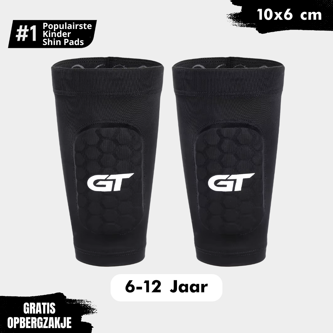 Kinderen Sleeve Shin Pads 10x6 cm, geschikt voor 6-12 jarigen