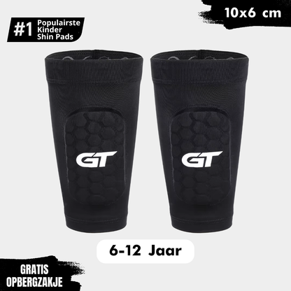 Kinderen Sleeve Shin Pads 10x6 cm, geschikt voor 6-12 jarigen