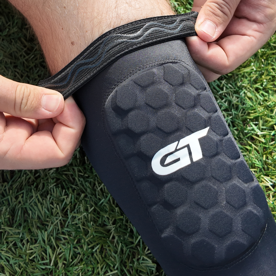 GT Sleeve Shin Pads 12x7 - ingebouwde scheenbeschermers met antislip laag