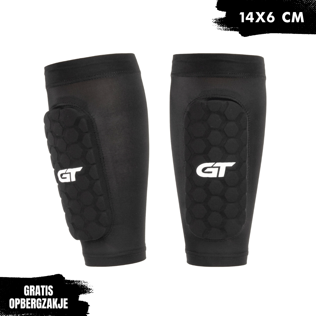 GT Sleeve Shin Pads Junior Max+ 14x6 cm scheenbeschermer | GT Sport Selection